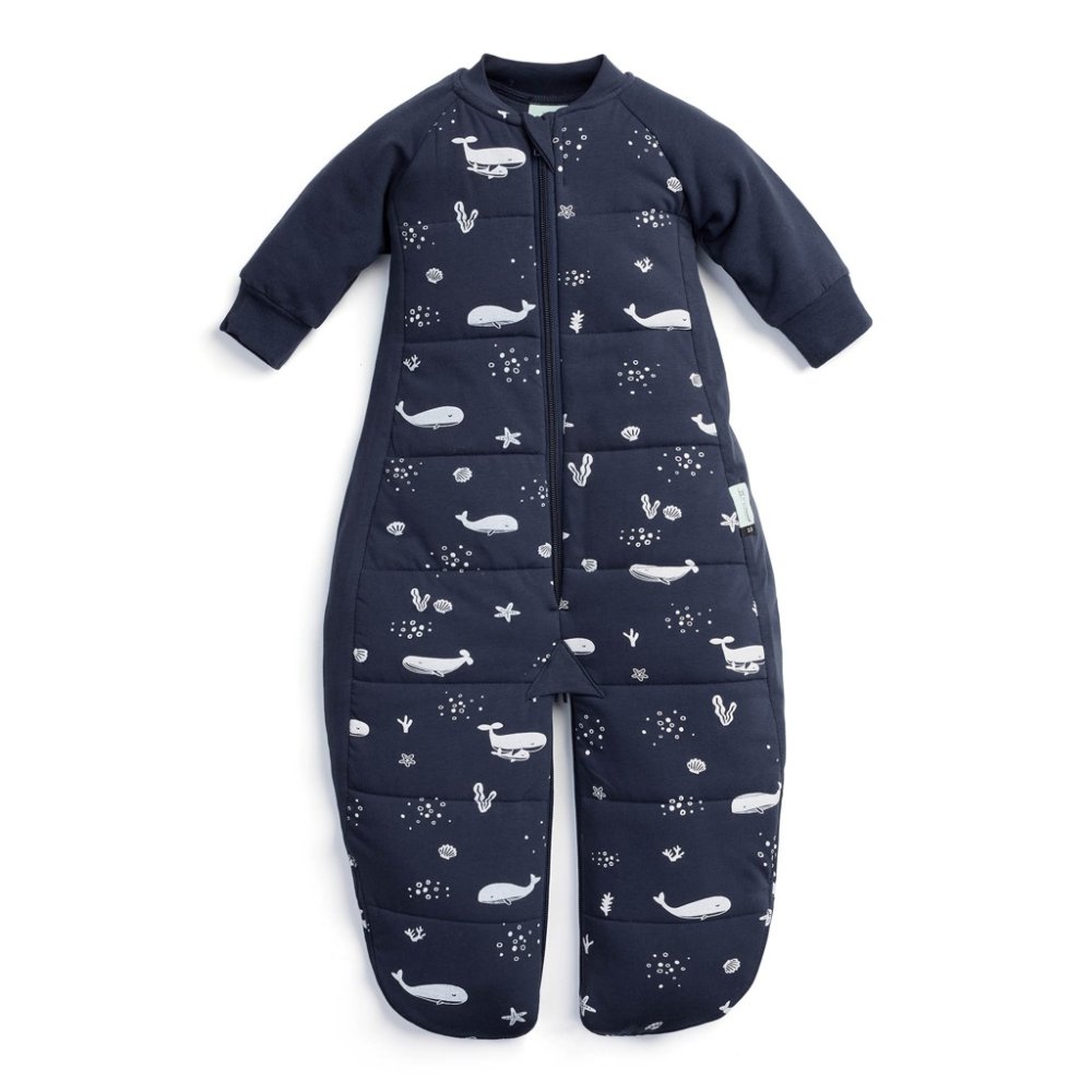 ERGOPOUCH Śpiworek i kombinezon do spania 2w1 bawełna organiczna Suit Whale 3-12 m, 6-12 kg, 2,5 tog - obrazek 3