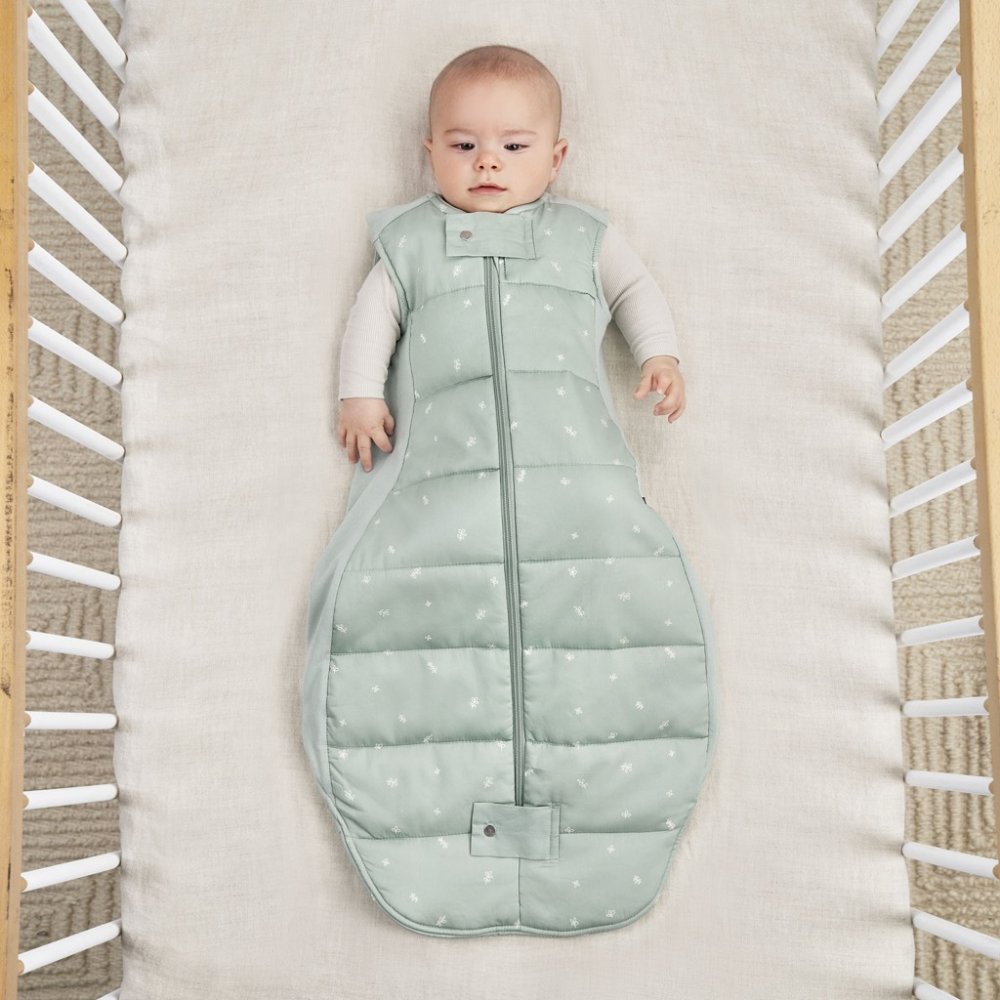 ERGOPOUCH Śpiworek do spania z bawełny organicznej Sheeting Sage 2-4 lata, 2,5 tog - obrazek 4