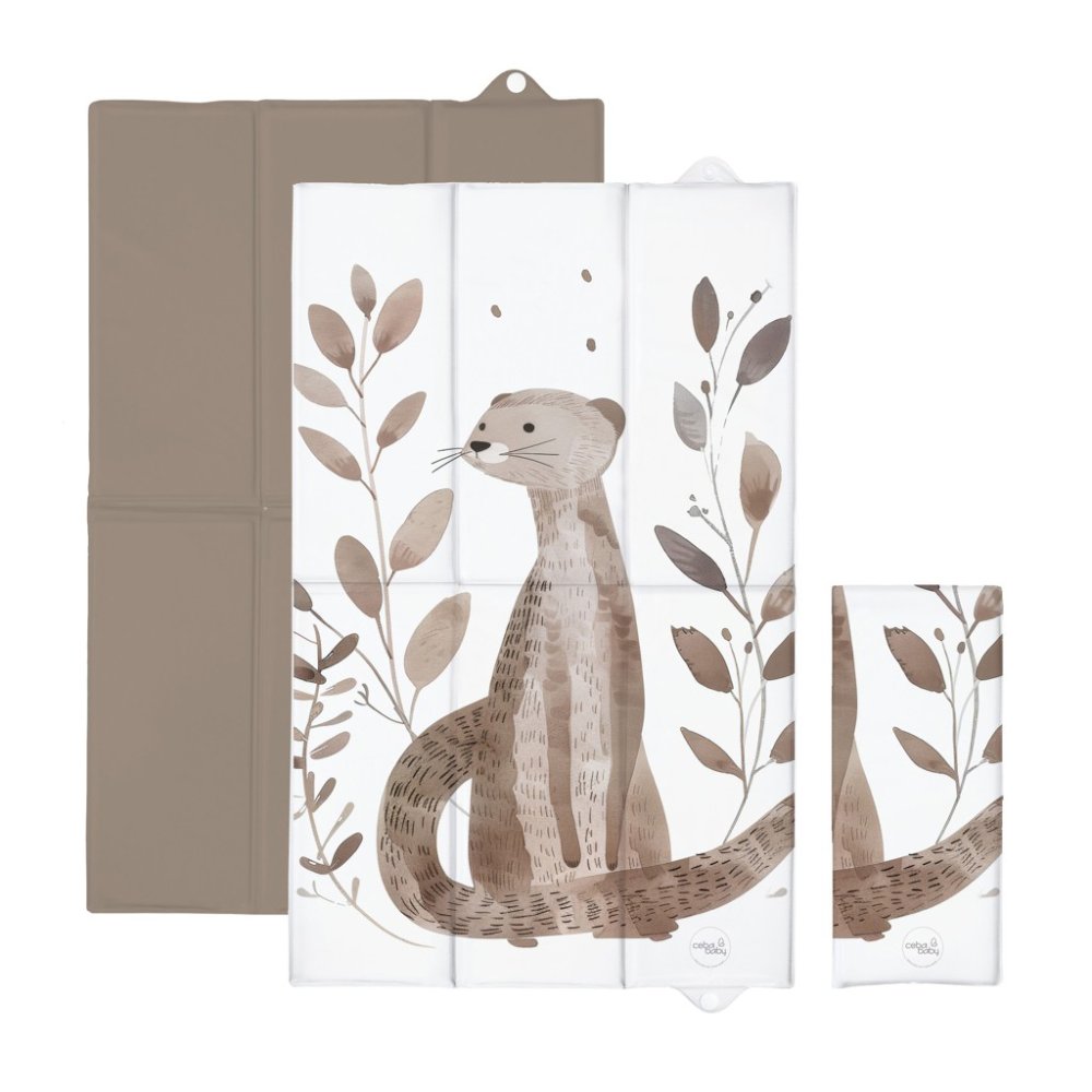 CEBA BABY Matelas à langer de voyage (80x50) Basic Clever Otter – Image 3