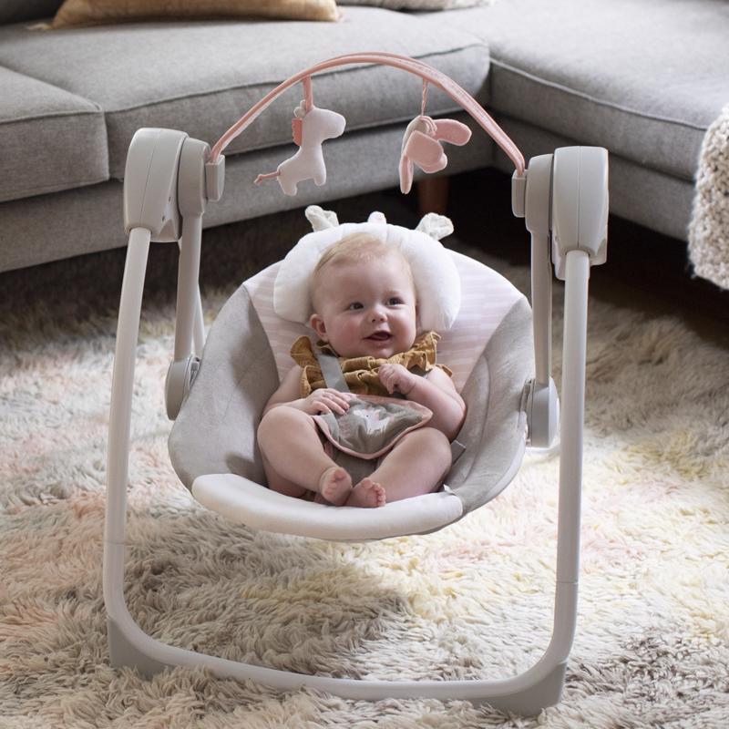Altalena con melodia INGENUITY Flora the Unicorn™ 0m+ fino a 9 kg - immagine 5