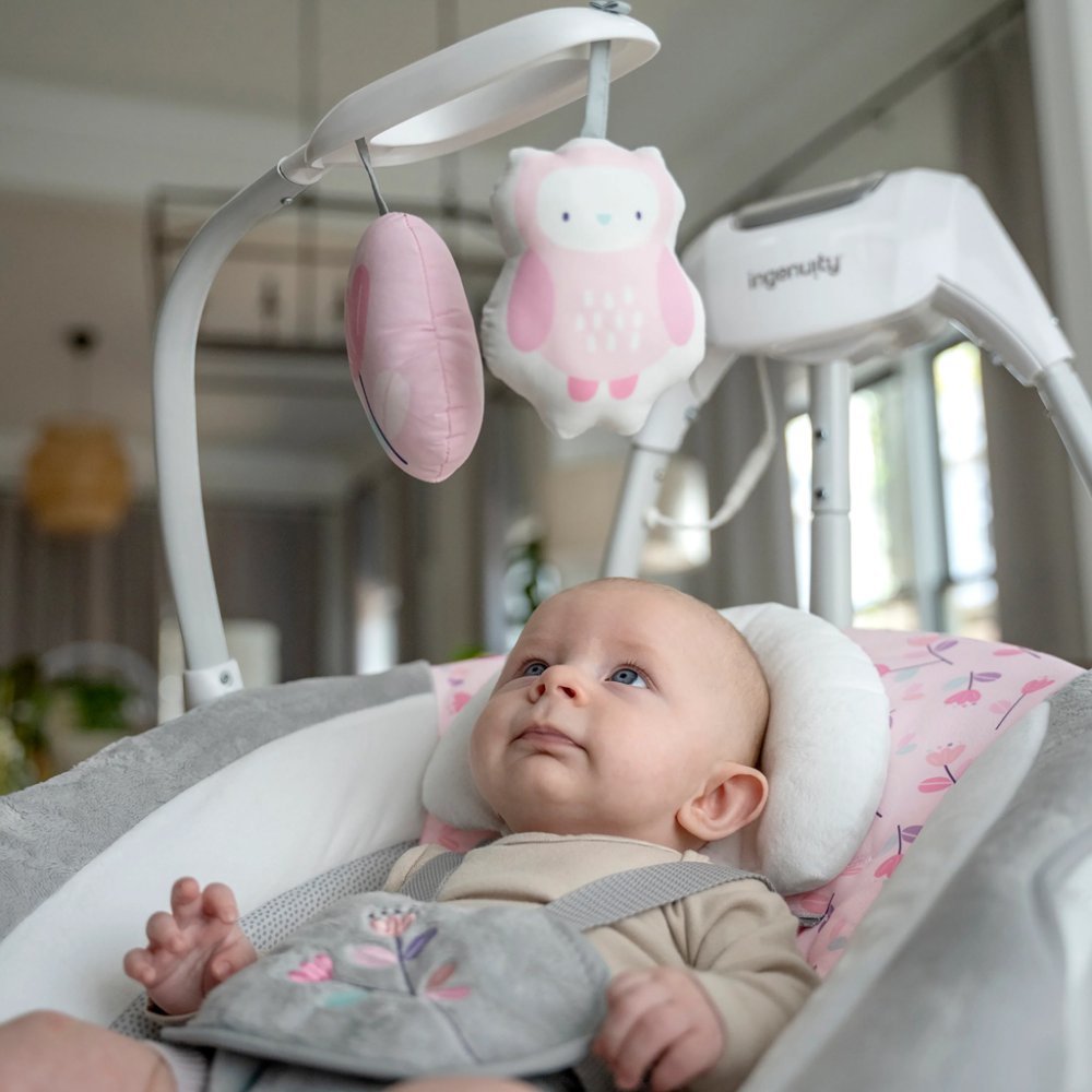INGENUITY Balancelle vibrante avec mélodie Cassidy 0+m, jusqu'à 9 kg – Image 5