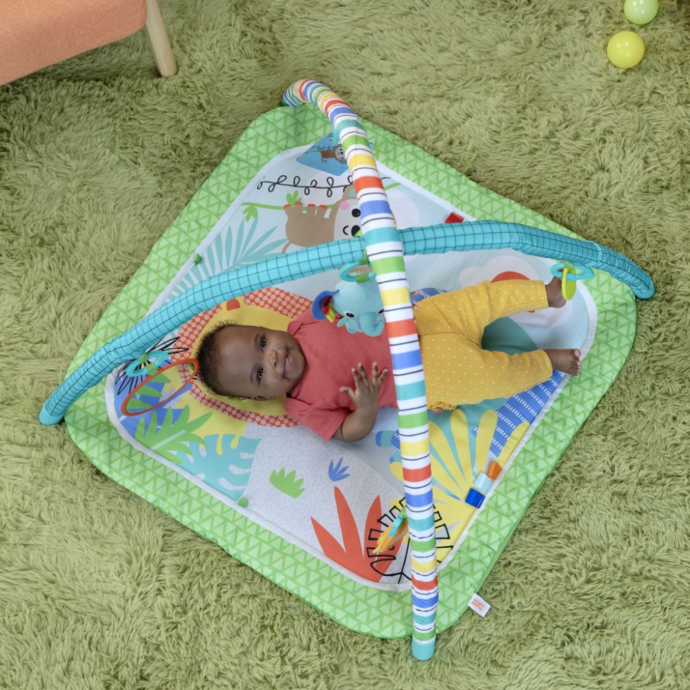 BRIGHT STARTS Tappeto Gioco Wild Wiggles con Attività 0m+ - immagine 4