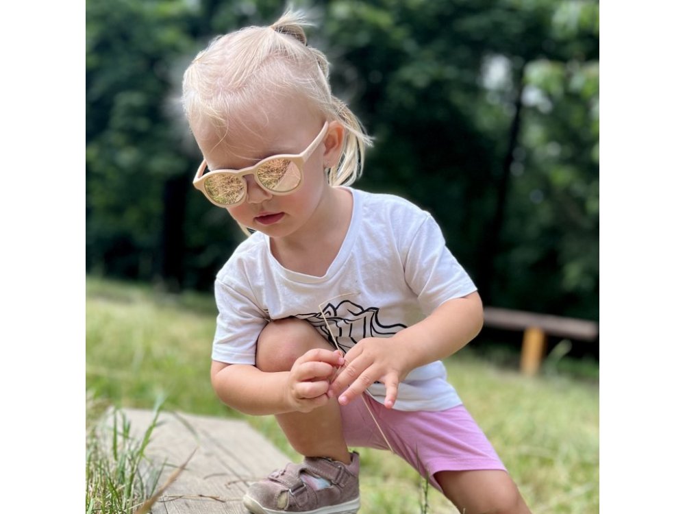LITTLE KYDOO Lunettes de soleil Candy Pink UV 400, polarisées 2-4 ans – Image 6