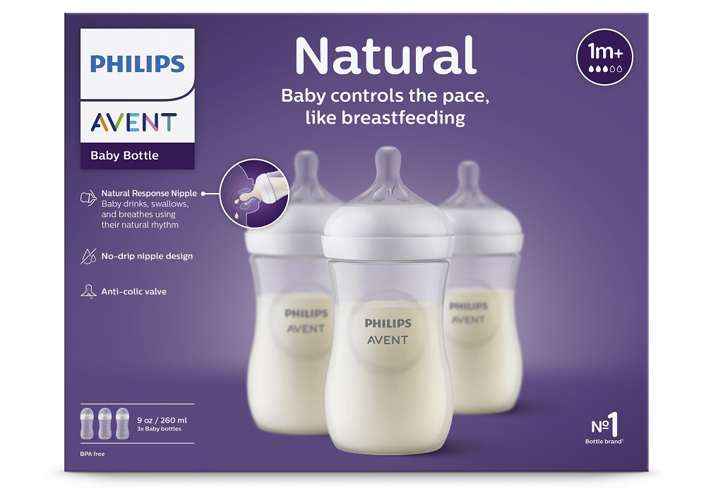 Philips AVENT Biberon Natural Response 260 ml, 1m+, 3 pezzi - immagine 4