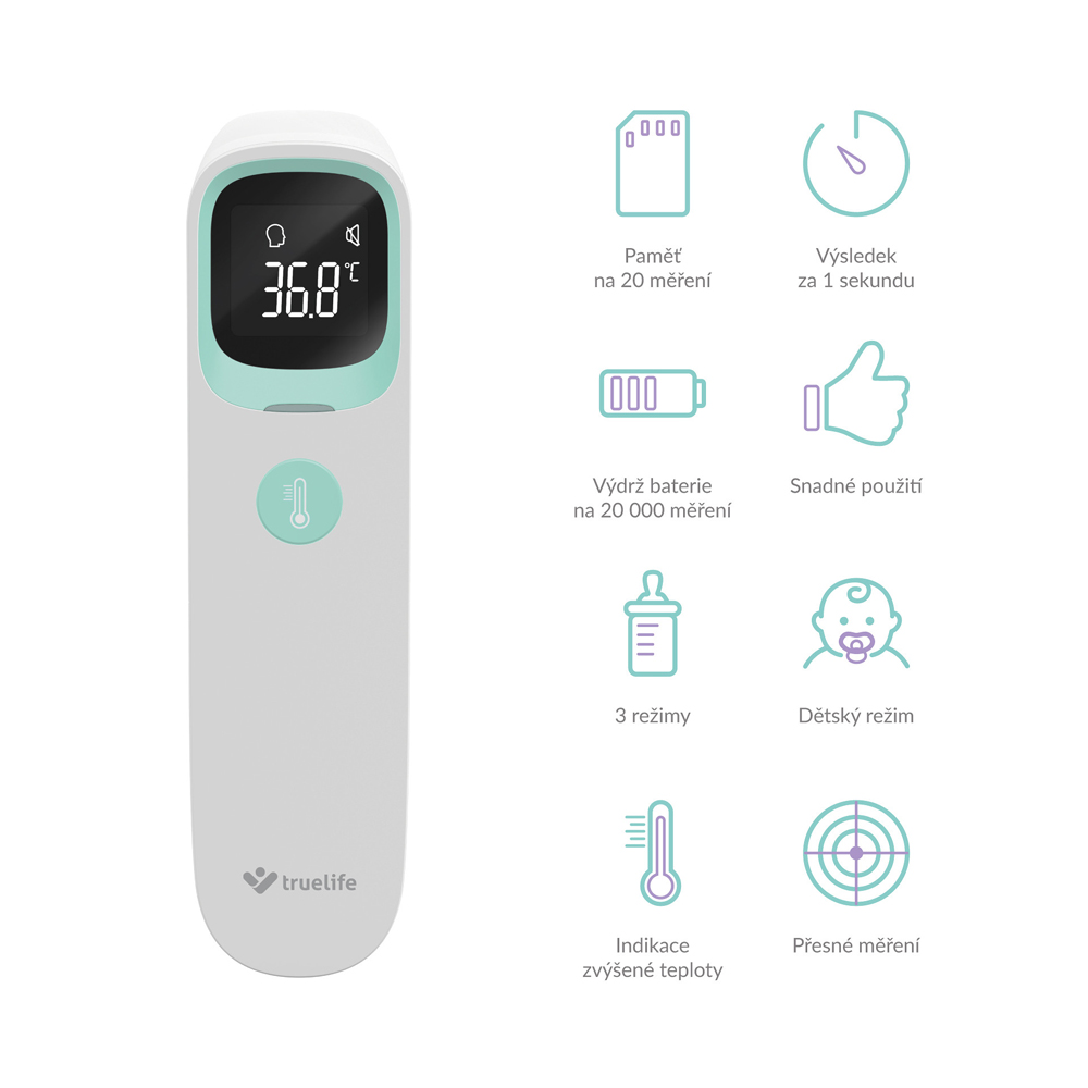 TRUELIFE Thermomètre sans contact Care Q9 – Image 3