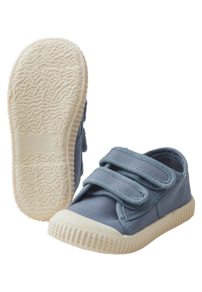 STERNTALER Chaussons antidérapants à scratch bleu uni taille 23 21-24 m – Image 3