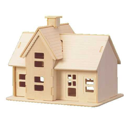 Woodcraft Puzzle 3D en bois Maisonnette