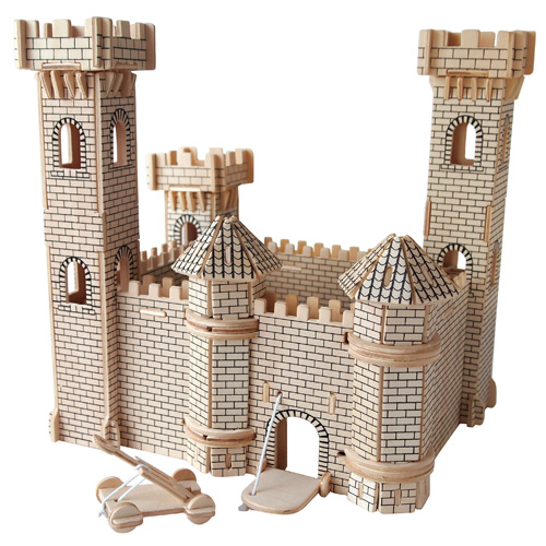Woodcraft Puzzle 3D in legno Castello II