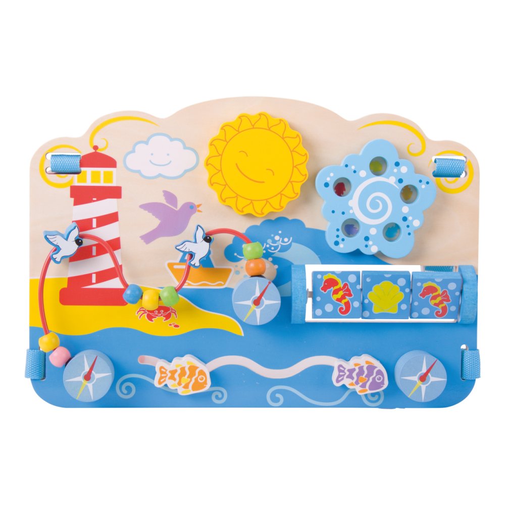 Bigjigs Baby Drewniana tablica motoryczna morze