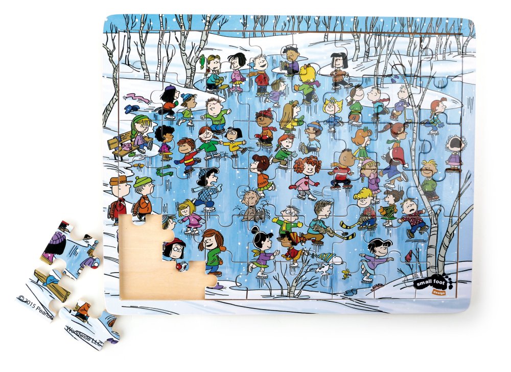 small foot Fa puzzle Snoopy télen