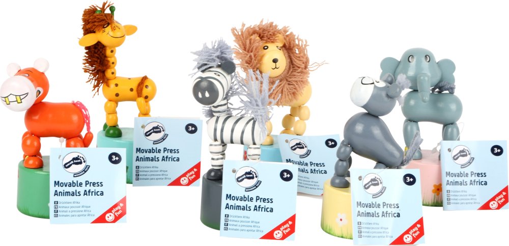 small foot Zestaw gniotków zwierzątka Afryka 6 szt. - obrazek 7