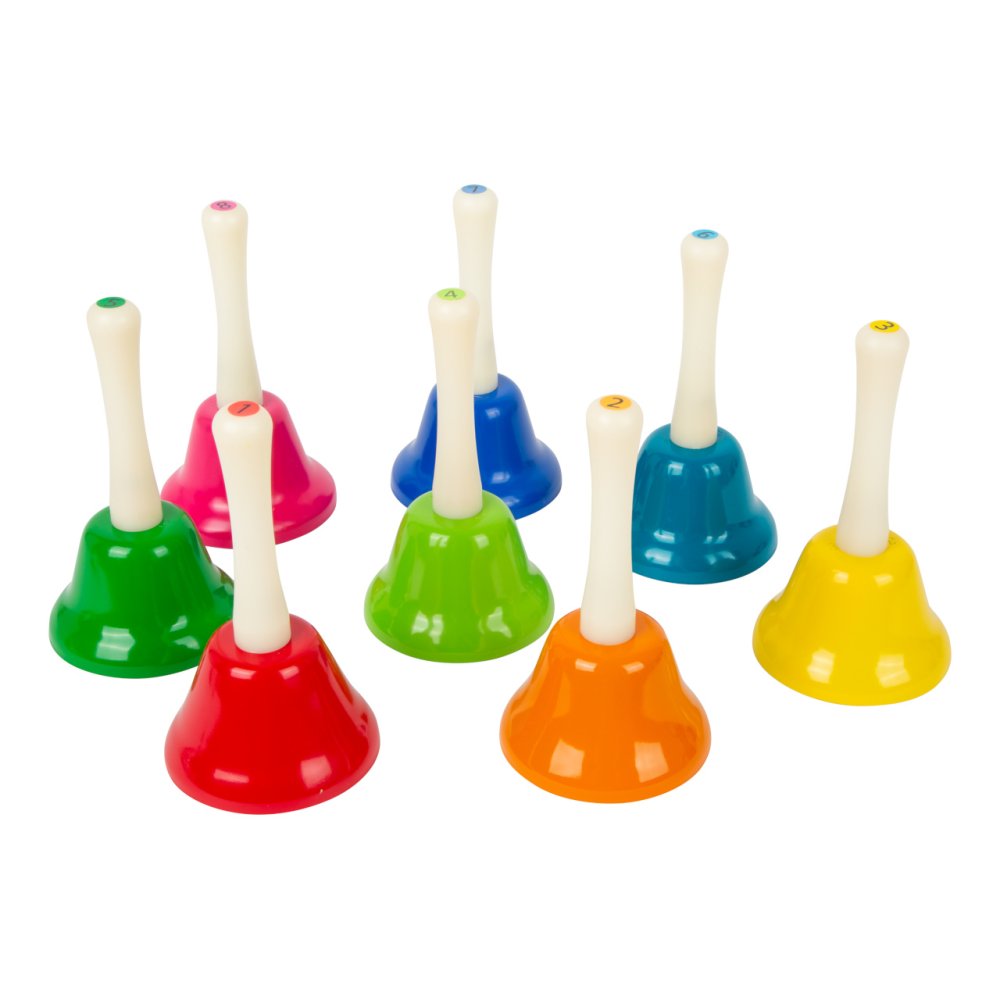 small foot Juego de campanas para pequeños músicos, 8 piezas