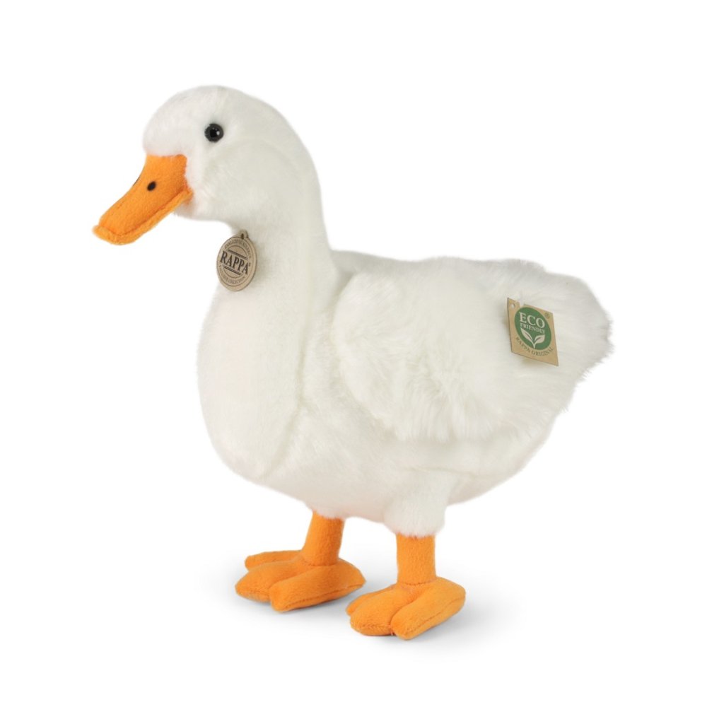 Rappa Canard en peluche blanc 33 cm ECO-FRIENDLY