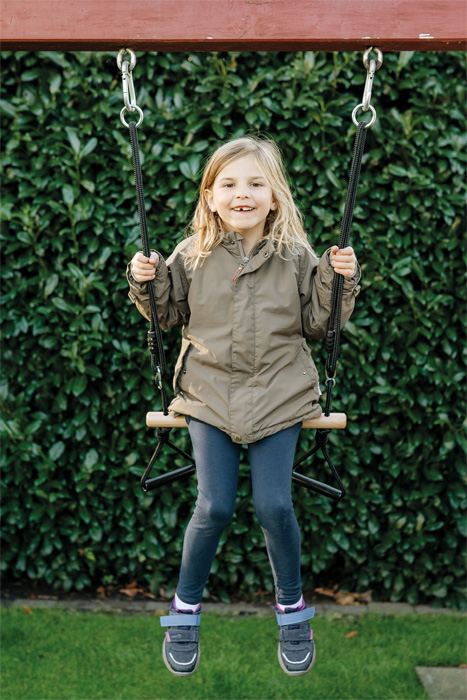 small foot Trapecio con aros de gimnasia Black Line - Imagen 3