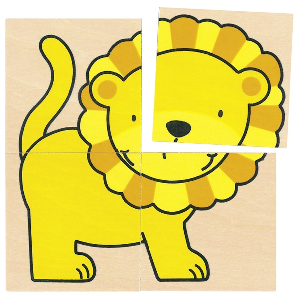 Goki Puzle y juego de memoria Animales salvajes - Imagen 6