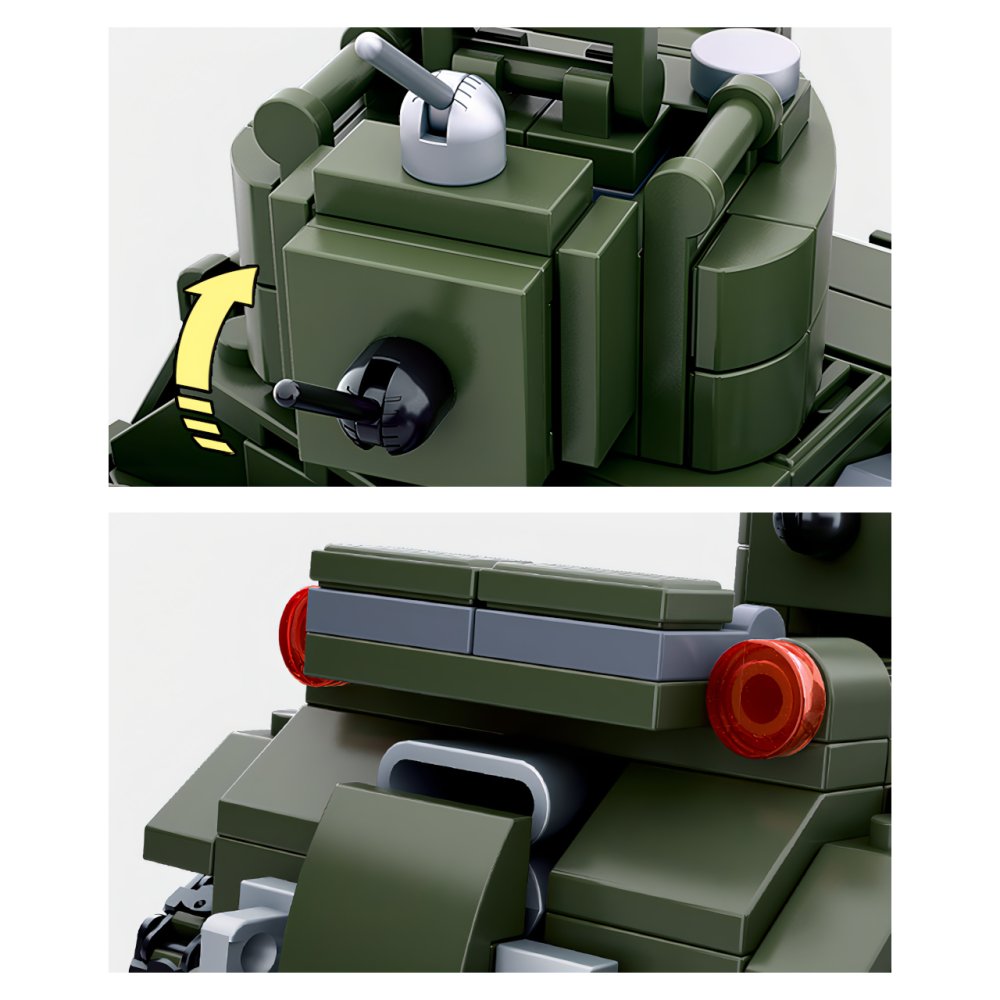 Sluban WWII M38-B0686 Soviet Tank BT7 - Image 4