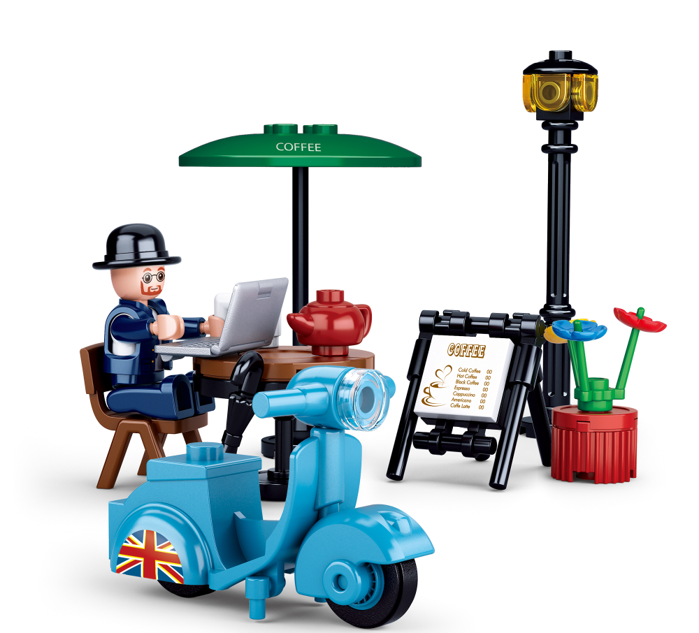 Sluban Town Motocykle M38-B0717D Kierowca skutera