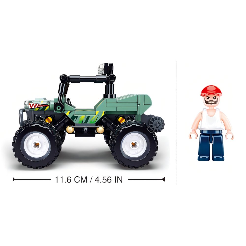 Sluban Town M38-B1106 Grünes Geländefahrzeug – Bild 2