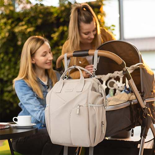 BABYONO Torba do przewijania / plecak Modern Style beige - obrazek 4