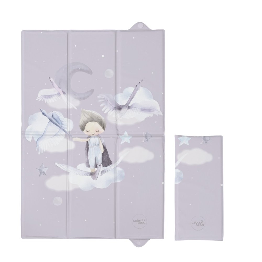 CEBA BABY Wickelauflage Reise (60x40) Basic Wild Swans