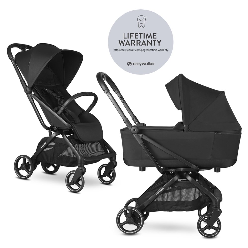 EASYWALKER Kombikinderwagen Rockey M Pure Black