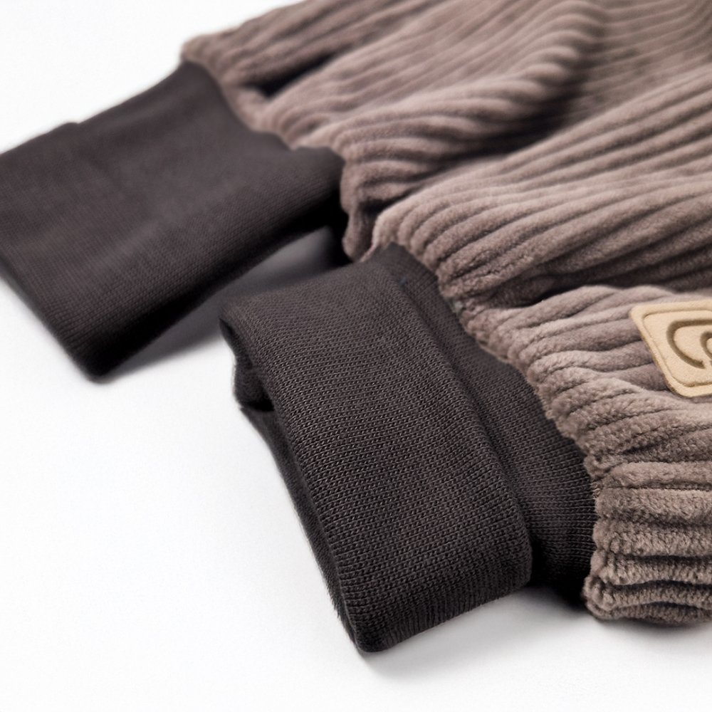 Pantalones de pana con dobladillo - marrón 68 - Imagen 3