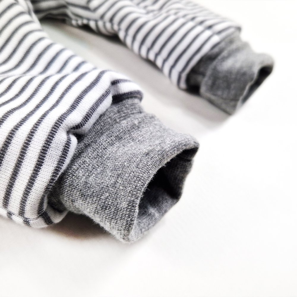 Tutina foderata con bordo Outlast® - striscia bianco-grigia 68 - immagine 5