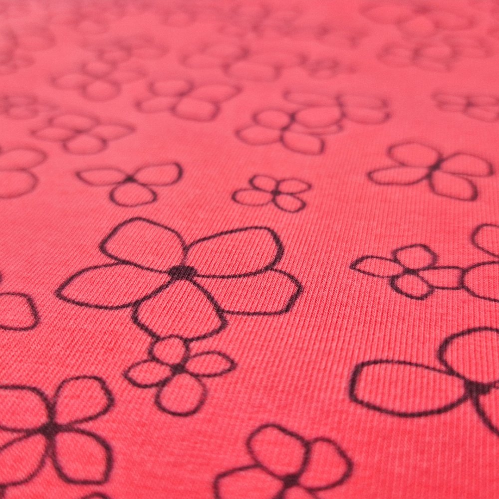 Maglietta per allattamento STAMPA MC sottile Outlast® - Fiori di fragola XXL - immagine 4