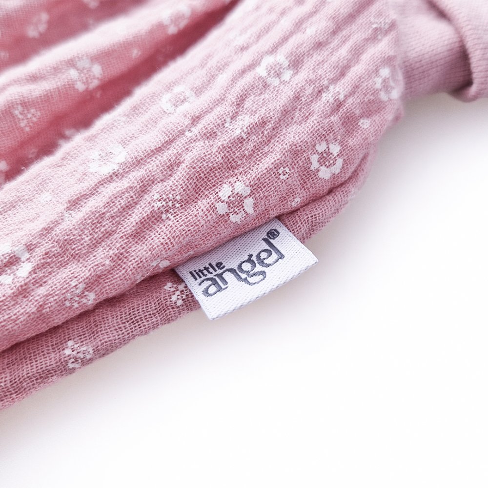 Shorts fins sarouel - fleurs rose antique 74 – Image 2