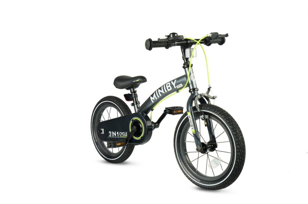 QPLAY Rowerek Miniby 3w1 Grey, wiek 2-8 lat - obrazek 4