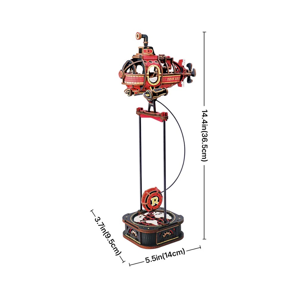 RoboTime 3D mechanická skládačka Ponorka s kyvadlem (obrázek 8)
