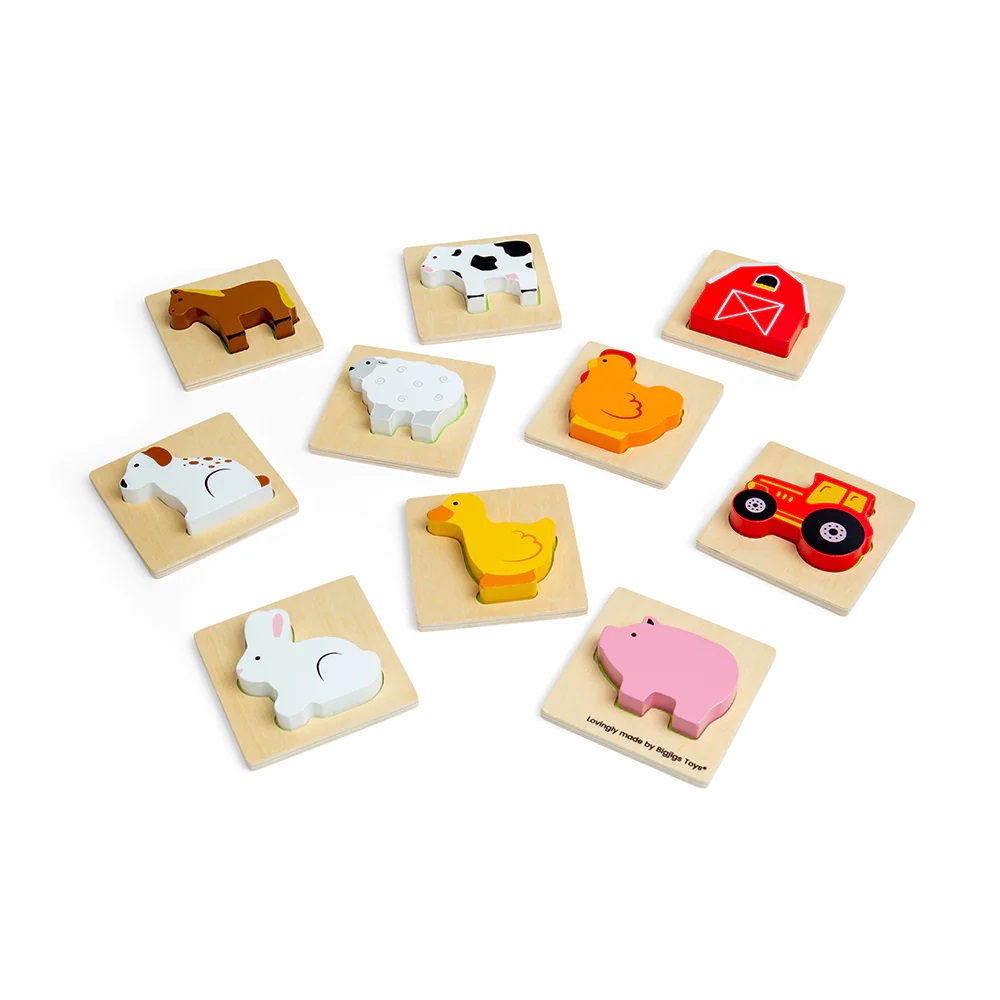 Bigjigs Toys Cestovní Hmatej a najdi farma (obrázek 4)
