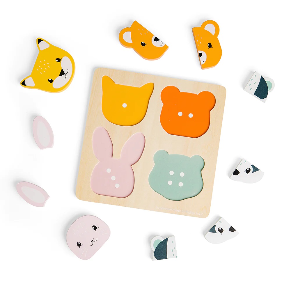 Bigjigs Toys Vkládací puzzle počítání Zvířátka (obrázek 5)
