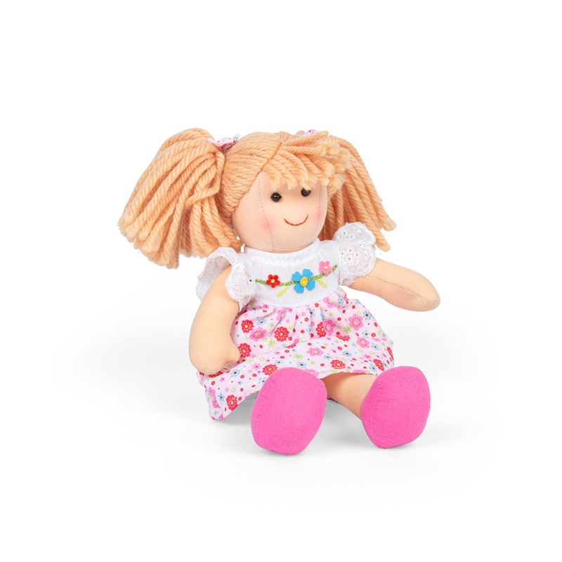 Bigjigs Toys Látková panenka Georgia - malá 25 cm (obrázek 3)