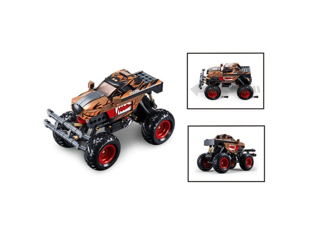 Sluban Power Bricks Natahovací Oranžovo-černý závodní Off-road (obrázek 4)