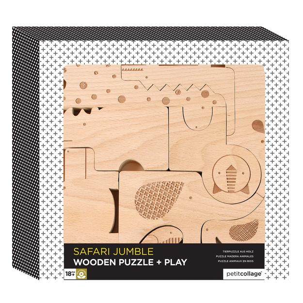Petit Collage Zábavné puzzle Safari (obrázek 4)