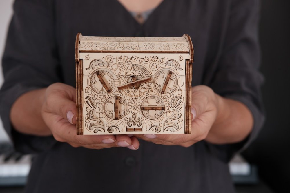EscapeWelt 3D dřevěná skládačka hlavolamu Secret Treasure Box (obrázek 5)