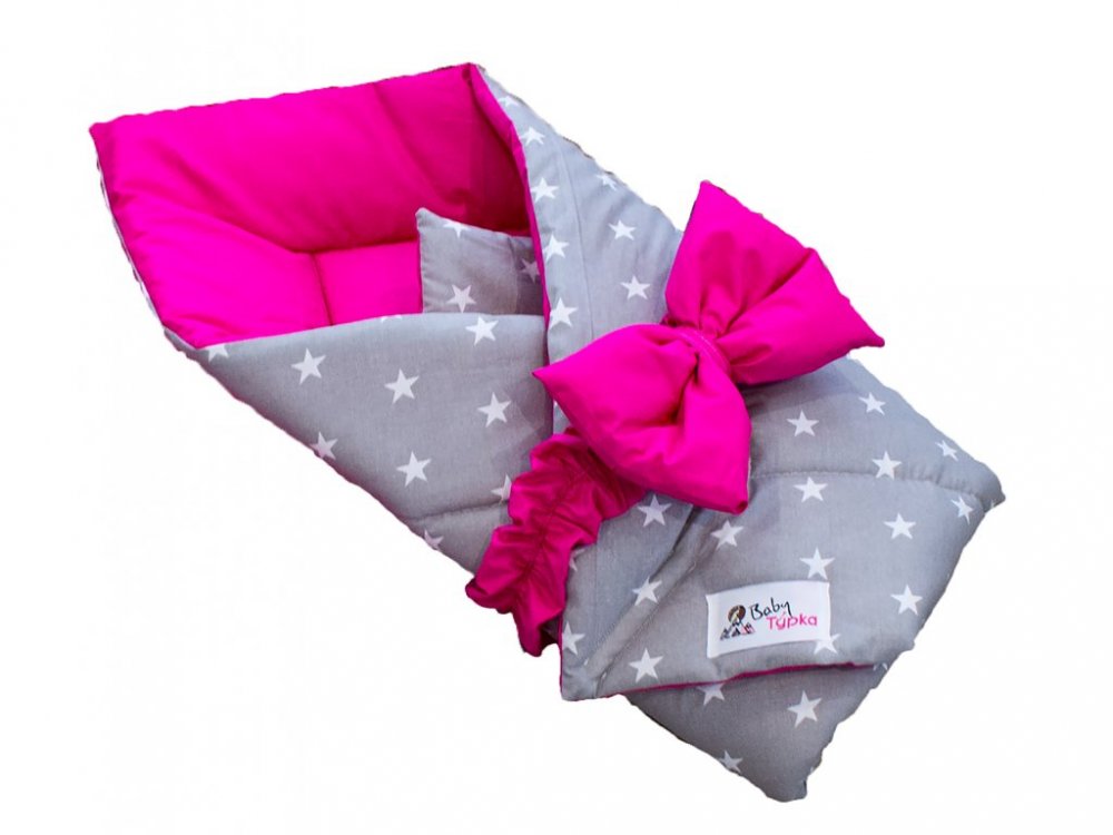 Babywrap - Stars Fuchsie