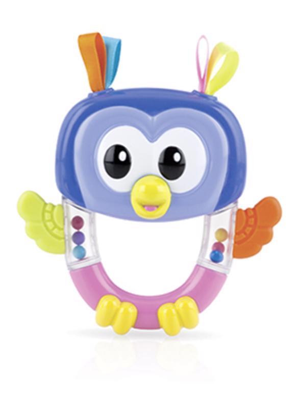 NUBY Owl Rattle With Teether, 3m+