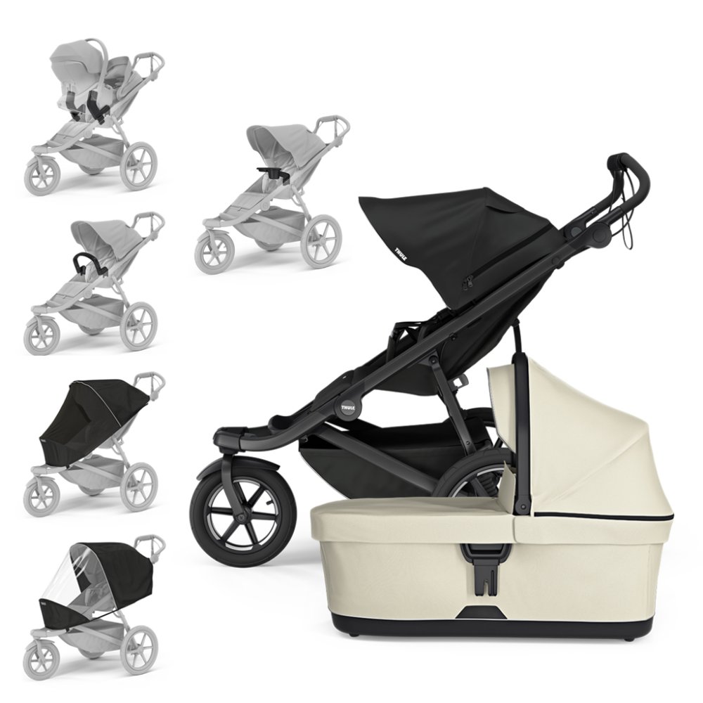 THULE Poussette Urban Glide 3 Noir/Soft Beige Set XXL