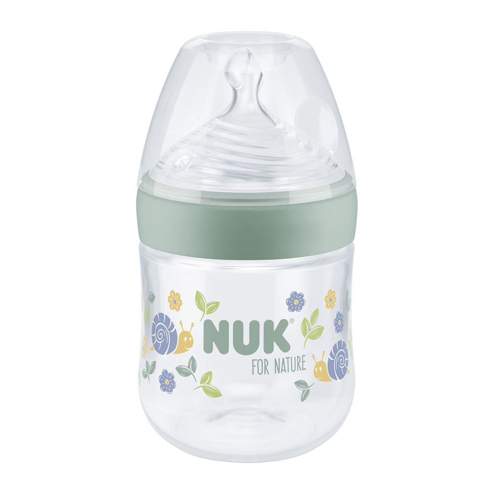 Butelka Dla Niemowląt NUK For Nature Z Regulacją Temperatury, Zielona 150 Ml