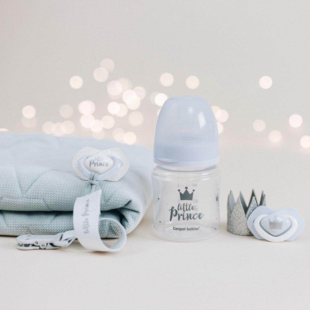 CANPOL BABIES Nastro portaciuccio con clip Royal baby grigio - immagine 4