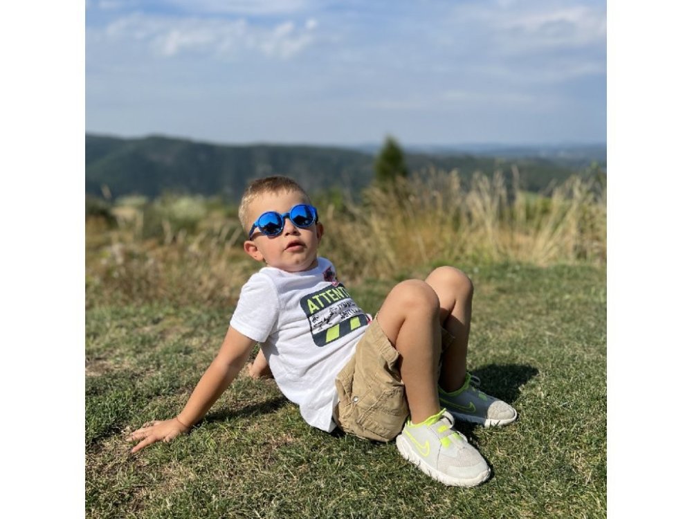 Lunettes de soleil LITTLE KYDOO Ocean Blue UV 400, polarisées 1-3 ans – Image 5