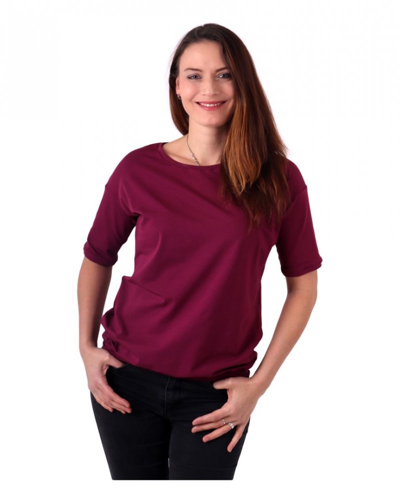 Maglietta donna oversize Darina, ciclamino M/L - immagine 3