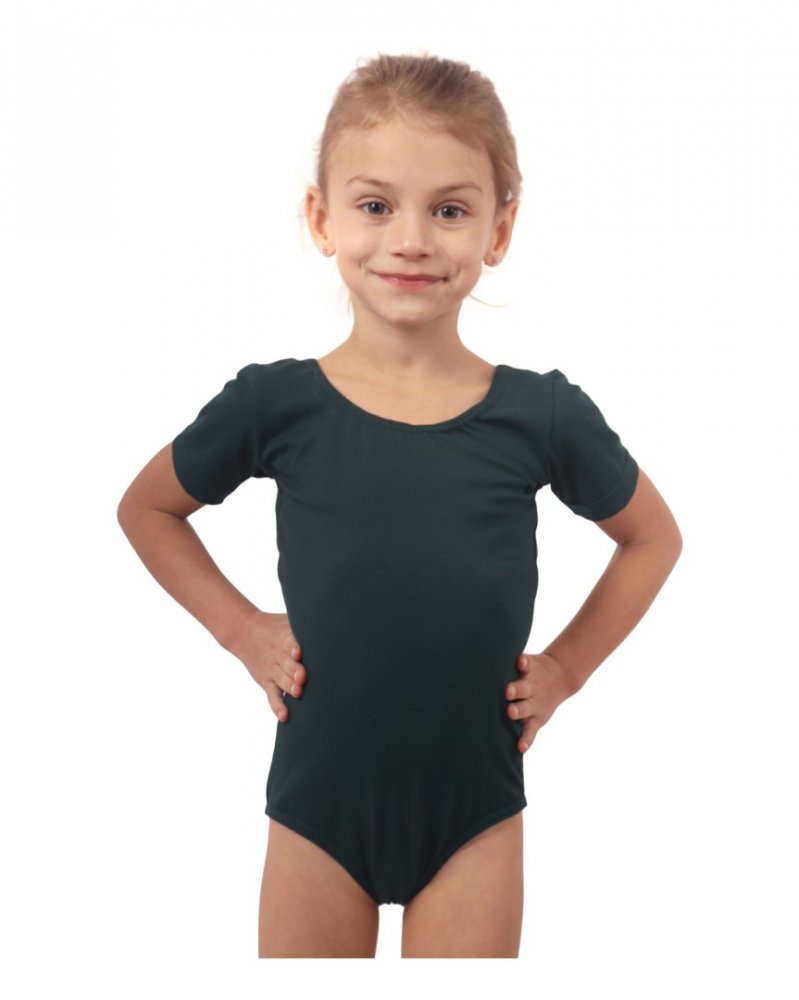 Maillot de gymnastique pour filles, vert bouteille 134 – Image 3