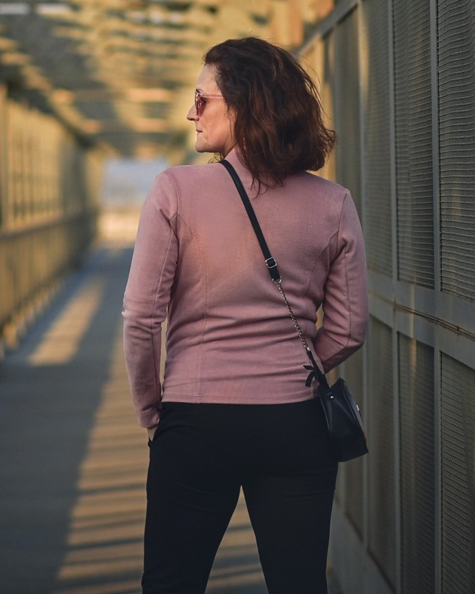 Pantaloni da tuta da donna, pantaloni da tuta Karin, nero 46 - immagine 7