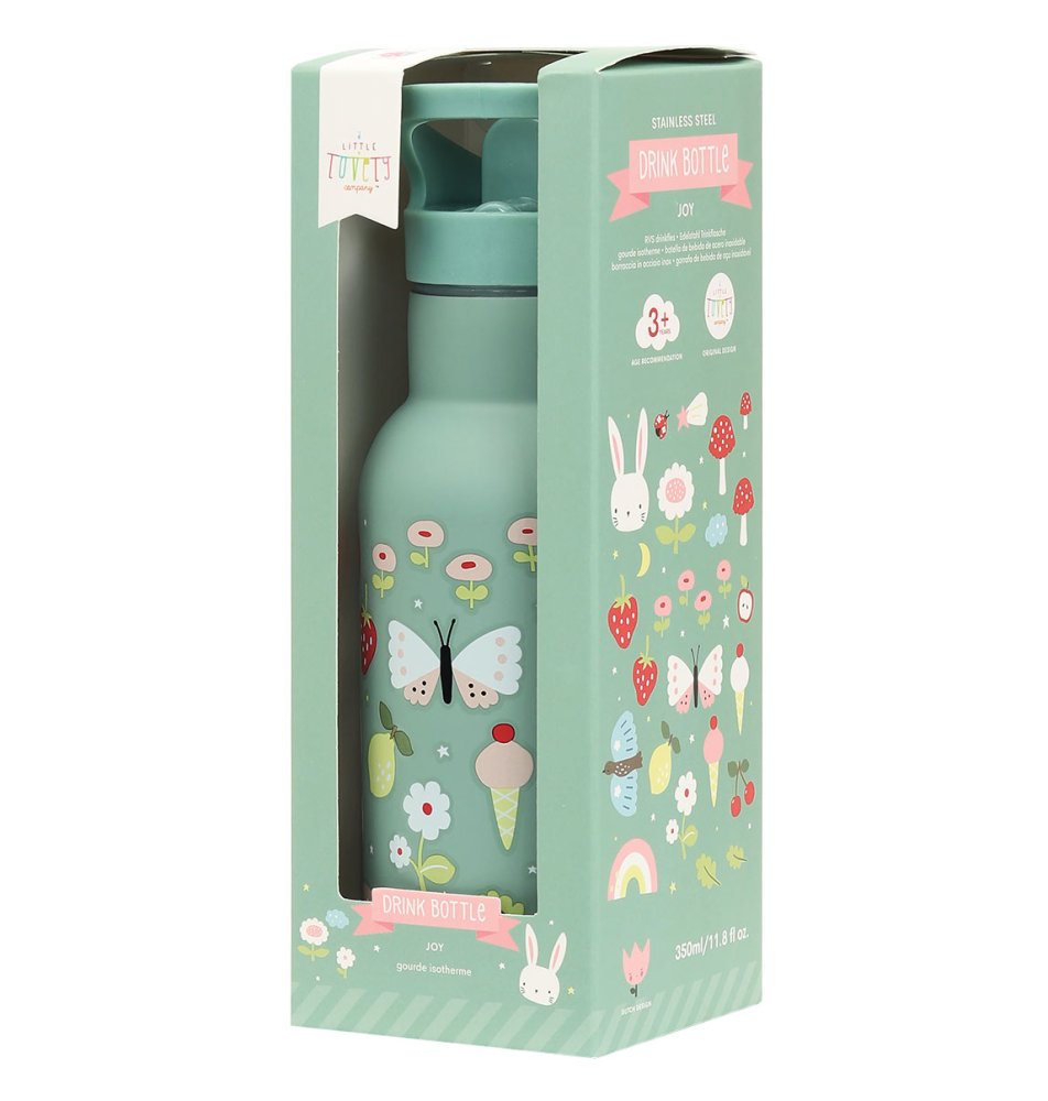 A Little Lovely Company - Borraccia in acciaio inox, 350 ml - Gioia - immagine 4