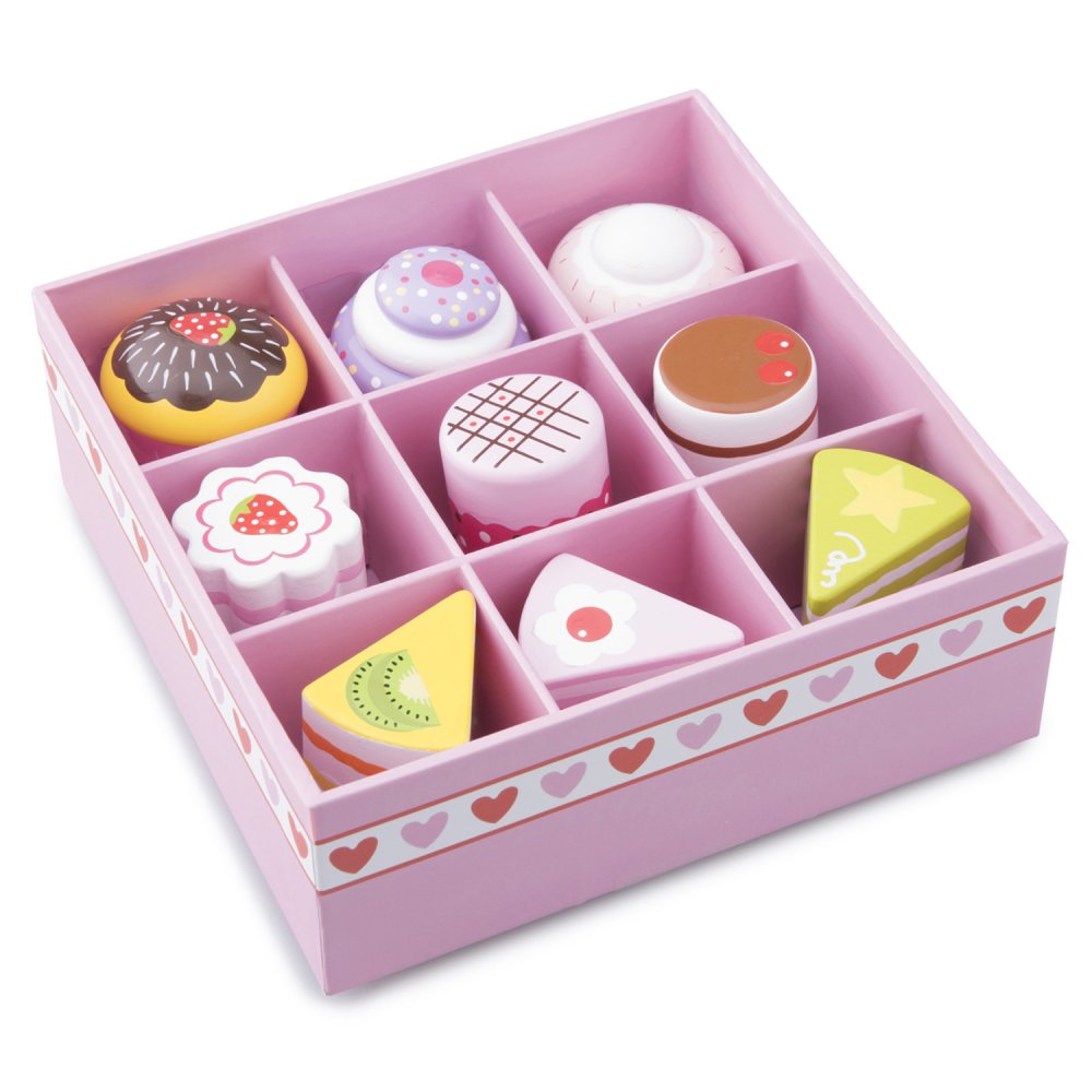 Coffret en bois - Assortiment de pâtisseries