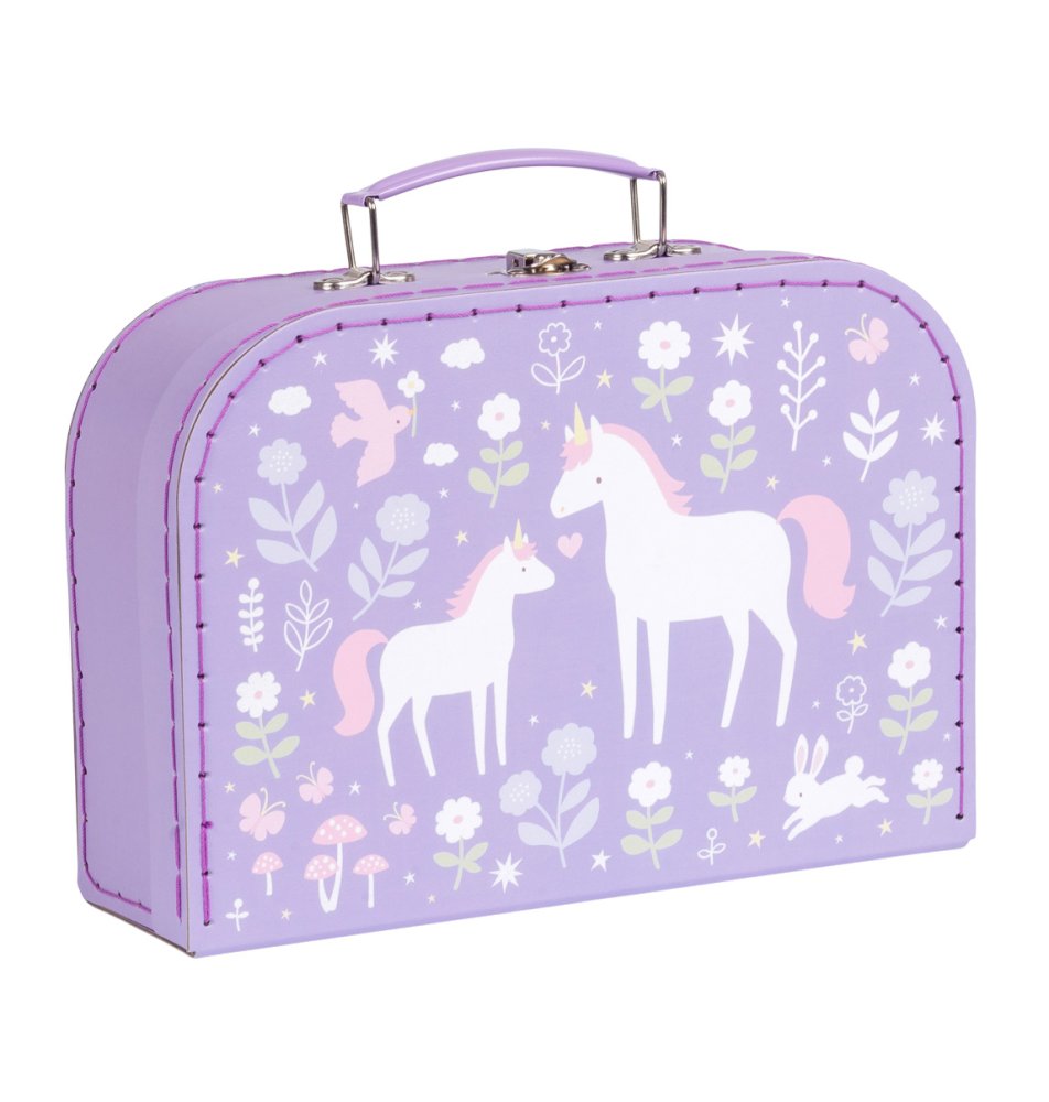 A Little Lovely Company - Ensemble de deux valises en carton - licornes et arc-en-ciel – Image 5