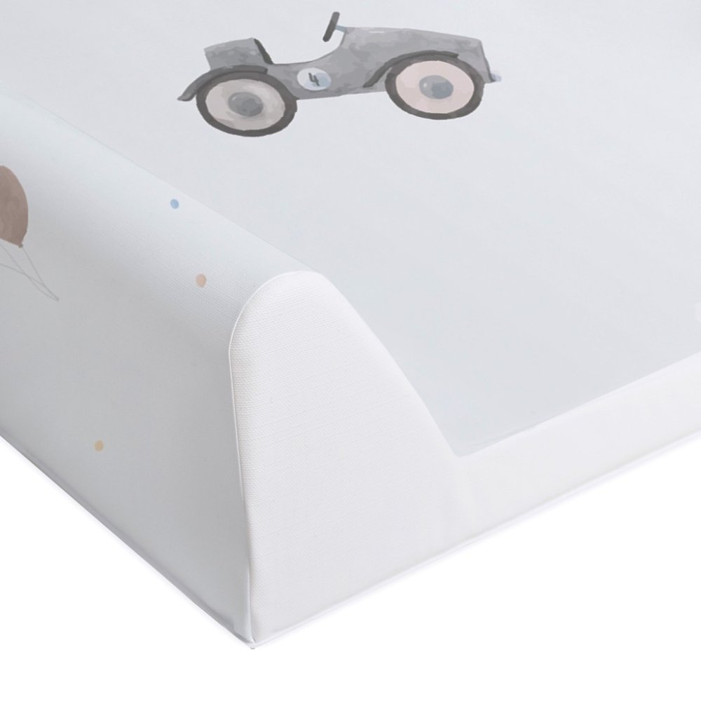 CEBA Materassino fasciatoio a 2 lati con piano rigido (50x70) Comfort Retro Cars - immagine 4